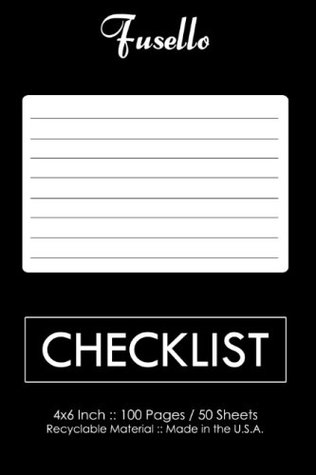 Download Checklist: 4x6 Pocket Checklist Notebook from Fusello -  file in ePub