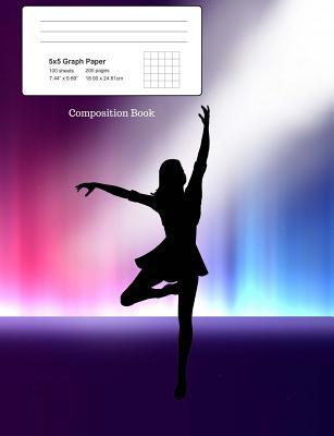 Read Online Composition Book: Dancing Lady in Concert, Graph Paper 5 X 5 Squared, 7.44 X 9.69 200 Paged Composition Book -  file in ePub
