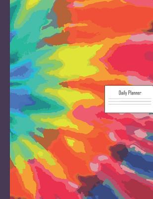 Read Online Daily Planner: 2019 - 2020 Tye Die Yearly Planner Blue Yellow Orange Pink Purple Artistic Cover I January 19 - December 19 Writing Notebook Plan Days, Set Goals & Get Stuff Done - Tyedie Publications | ePub