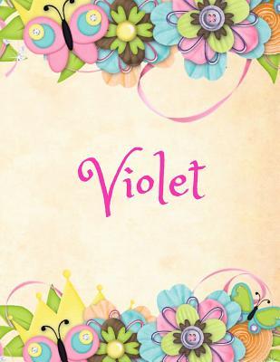 Download Violet: Personalized Name Journal Composition Notebook - Jane April file in PDF