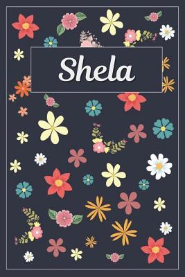 Download Shela: Lined Writing Notebook with Personalized Name 120 Pages 6x9 Flowers -  file in ePub
