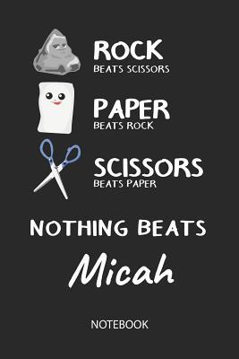 Read Nothing Beats Micah - Notebook: Rock - Paper - Scissors - Game Pun - Blank Lined Kawaii Personalized & Customized Name School Notebook / Journal for Girls & Women. Cute Desk Accessories & First Day Of School, Birthday, Christmas & Name Day Gift. - Rockpaperscissors Publishing file in PDF