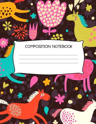 Read Composition Notebook: Wide Ruled Paper Journal Notebook - Blank Back to School Lined Workbook - Students Teens Home School College - 8.5 x 11 Flying Horse Print -  file in PDF