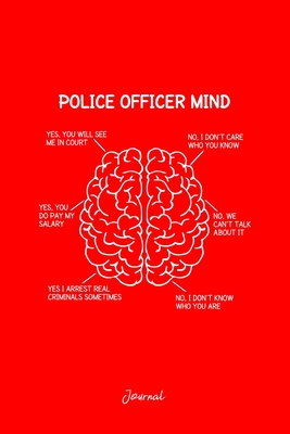 Read Online Journal: Dot Grid Journal - Police Officer Mind Think Humor Brain Funny Christmas Gift - Red Dotted Diary, Planner, Gratitude, Writing, Travel, Goal, Bullet Notebook -  | PDF